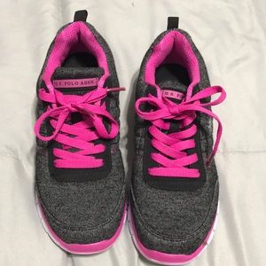 Polo Pink & Gray Sneakers